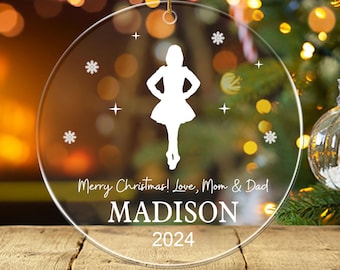 Personalized Irish Dancer Ornament, Irish Dance Ornament, Irish Dancer Gifts, Irish Dancing Ornament, Irish Dance Gifts, Acrylic Ornament