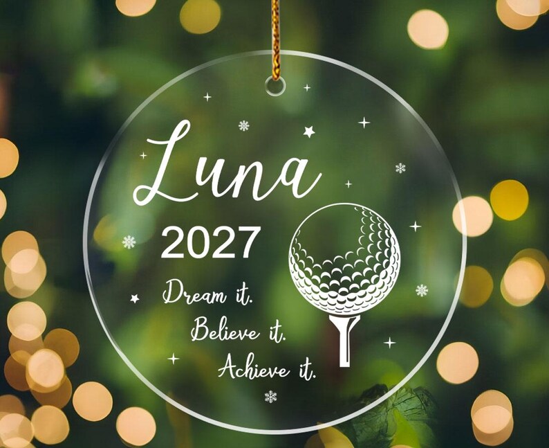 Golf Ornament, Golfer Ornament, Golfing Ornament, Golf Gifts for Kids