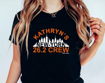 Personalized New York Run Crew Shirt, Family Matching Support Crew T-Shirt, Group Running Race Sweatshirt, New York Cheer Squad Outfit