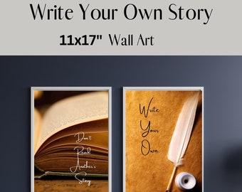 Write Your Own Story Inspirational wall art