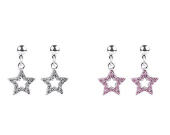 Earrings with Swarovski elements - "Star"