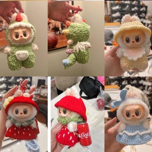 Crochet Labubu outfits - make to order
