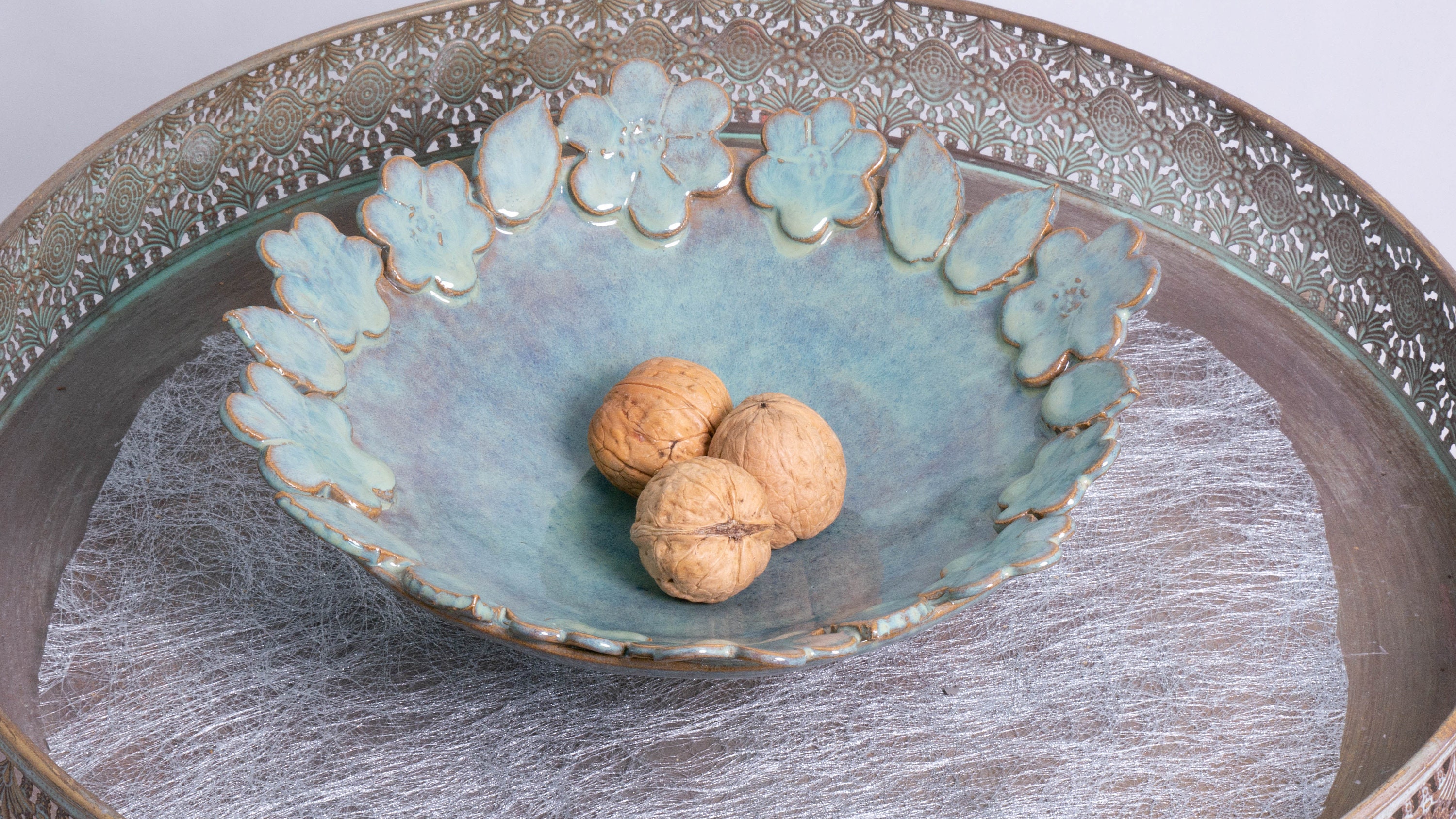 Coupelle Verte en Céramique Fait Main Artisanal