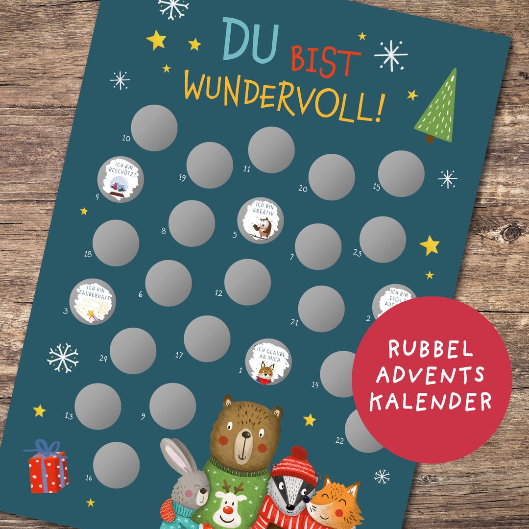 advent-calendar-affirmations-children-advent-calendar-for-etsy