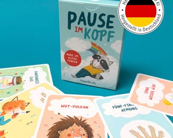 Mindfulness cards for children - Affirmation cards for children - Mindfulness & feelings - Gift for children aged 5 and up
