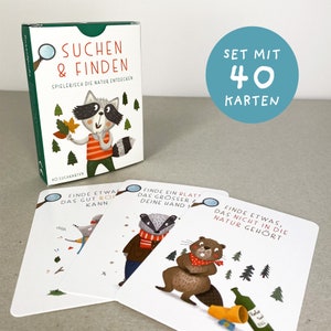 Schatzsuche Wald | Schnitzeljagd Wald | Naturbingo | Suchen und Finden | Geschenk Junge & Mädchen 3 4 5 6 7 8