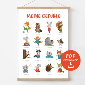Gefühlsposter für Kinder zum Ausdrucken | Formate A4, A3, A2 | PDF Download
