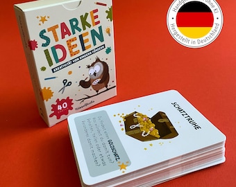 Kreativitätskarten Kinder – 40 Ideen gegen Langeweile | Malen Basteln Geschichten erfinden | Geschenk Geburtstag Einschulung ab 5