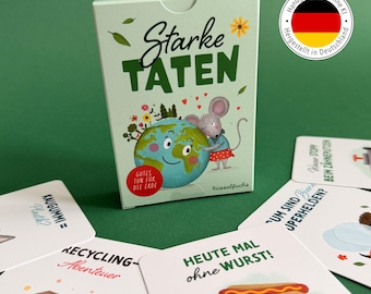 Environmental Cards for Kids – 40 Cards on Environmental Protection and Sustainability | Card Game for Elementary School and Kindergarten | Gift for Nature-Loving Children (Ages 5+)