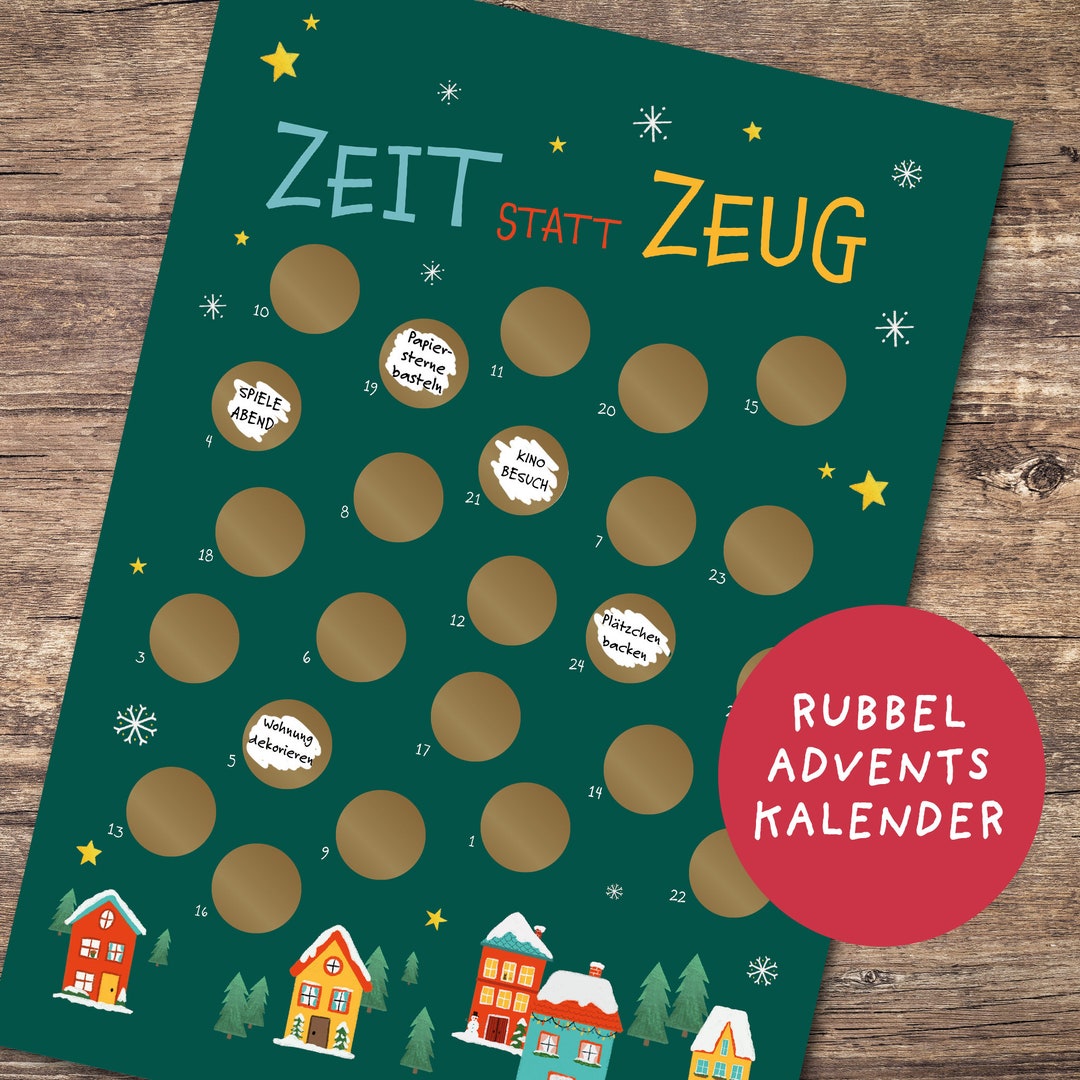 Advent calendar family to fill advent calendar for etsy