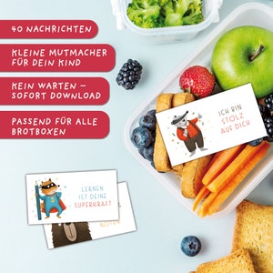 kleine Mutmacher, passend für alle Brotboxen