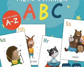 Stärken-ABC Karten für Kinder – Alphabet lernen und gleichzeitig Stärken entdecken mit handgezeichneten Lernkarten Vorschule PDF Download
