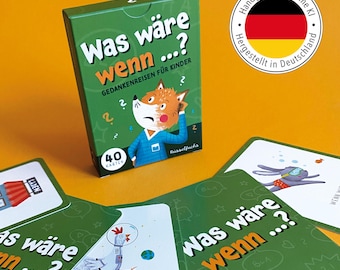 What If Card Game for Kids – 40 Questions Family Game | Creative Game, Conversation Game, Travel Game | Gift for Birthdays, Starting School, Ages 5+