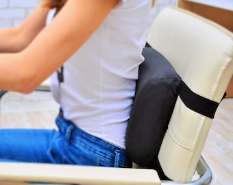 MyThrone Memory Foam Waist Lumbar Support Pillow for Comfort made by alcantara-suede- Handmade