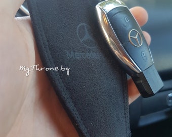 Custom Alcantara Key Case Handmade Personalized Keychain