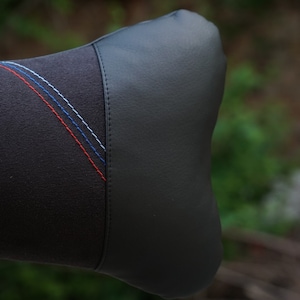 Handmade Embroidery Car Neck Lumbar Support Pillow luxury Alcantara + Leather for Comfort Driving