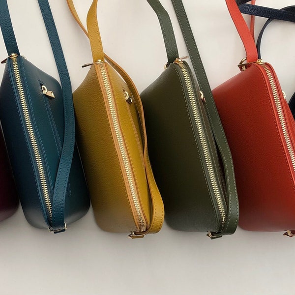 Sleek Leather Cross Body Bags