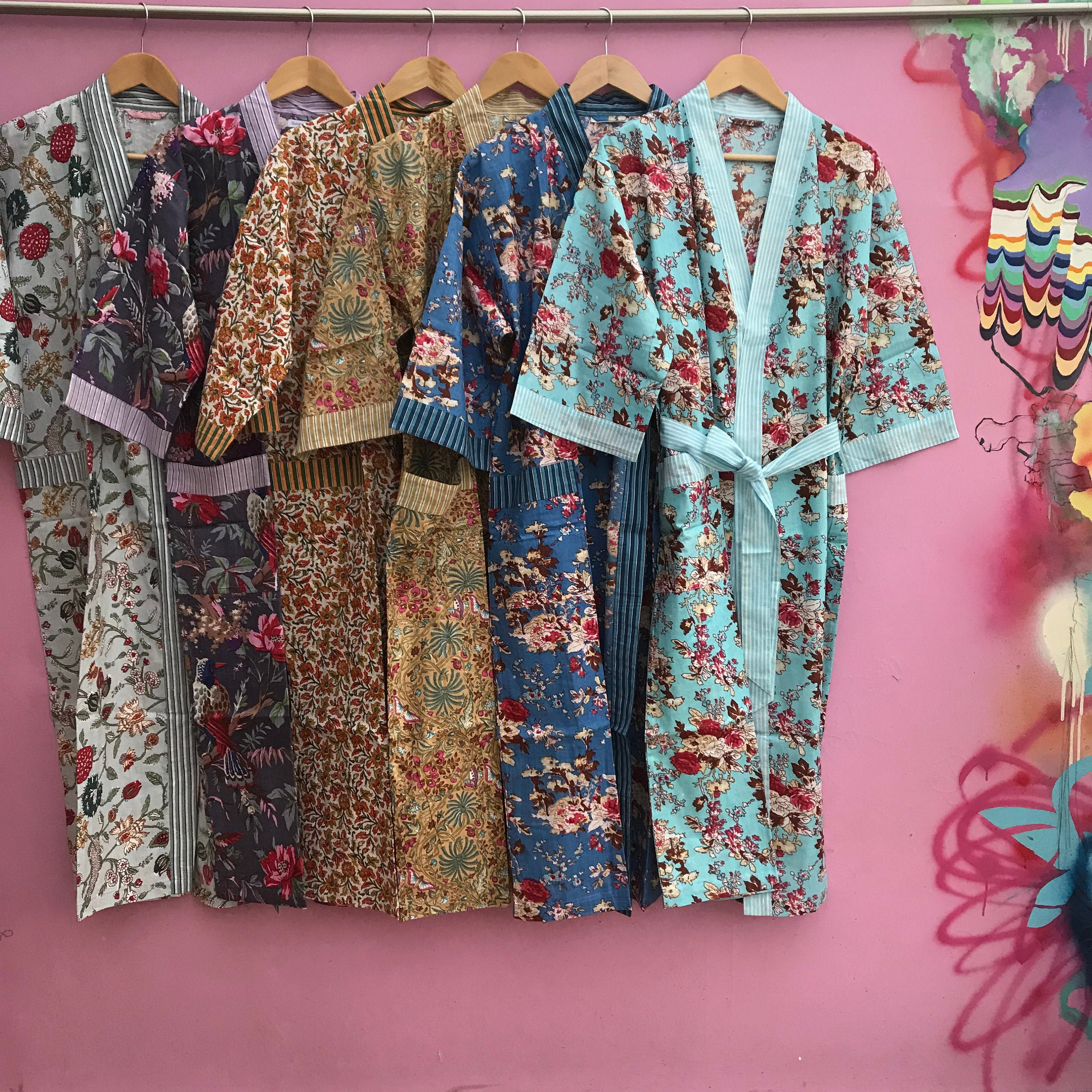 Kimono Style Dressing Gowns Etsy