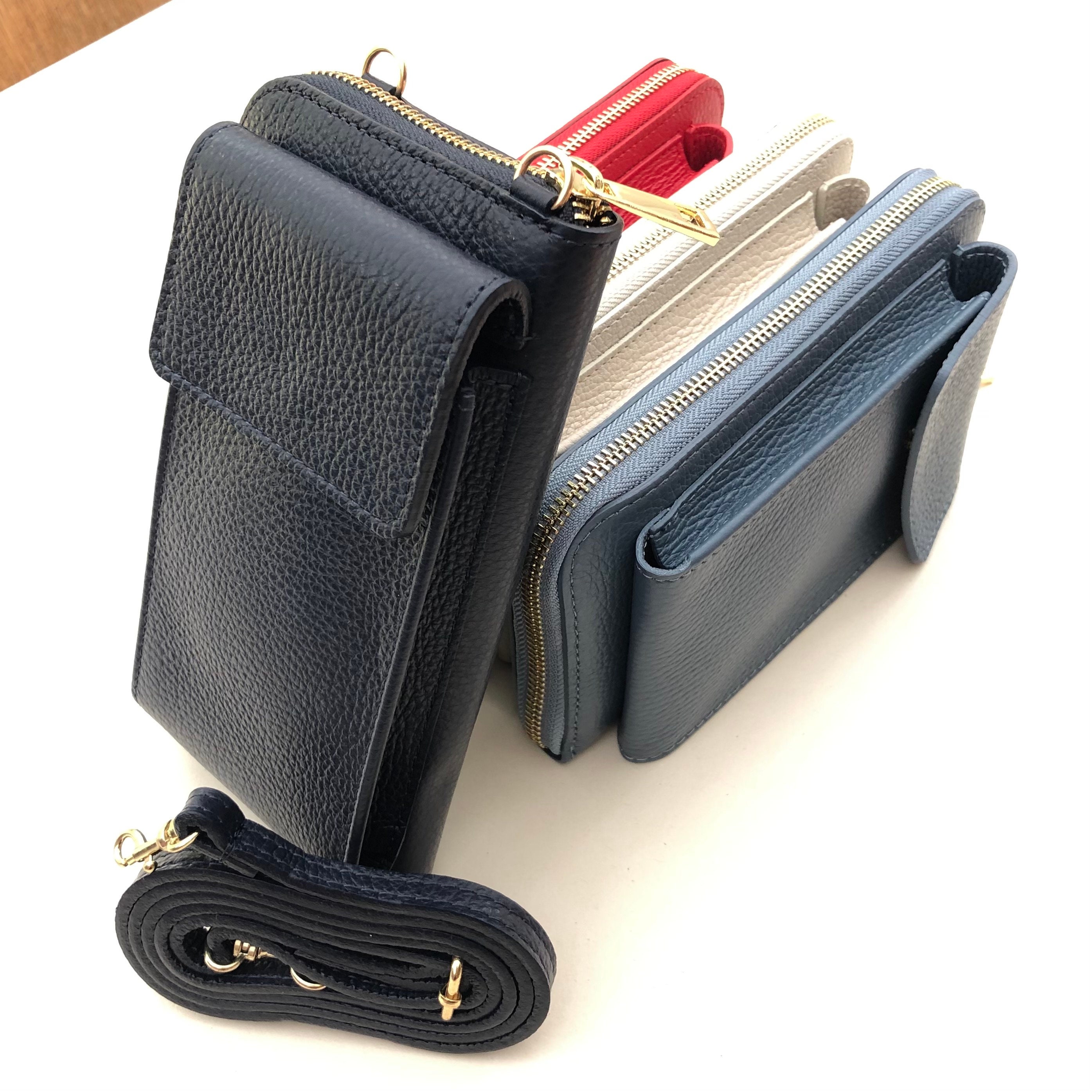 Leather Cross Body Wallet Bag Etsy