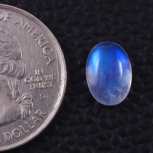 10x7mm Moonstone- Rainbow Moonstone- oval Shape Moonstone- Malibrated Moonstone- Flatback Cabochon- Natural Gemstone- Blue Fire Moonstone
