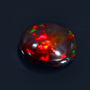 8x10mm Oval Black Opal Cabochon- Opal Cabochon- Black Opal- Opal Gemstone-Multi Fire Opal-Rainbow Fire Opal- Ring Opal-Loose Black Opal