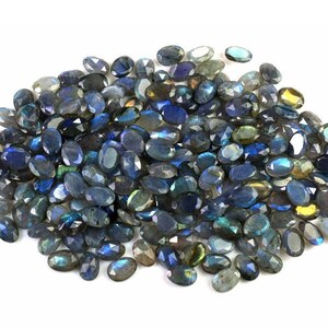 Labradorite Faceted, natural labradorite oval shape gemstone, calibrated labradorite, jewelry making, labradorite gemstone, gifts for her