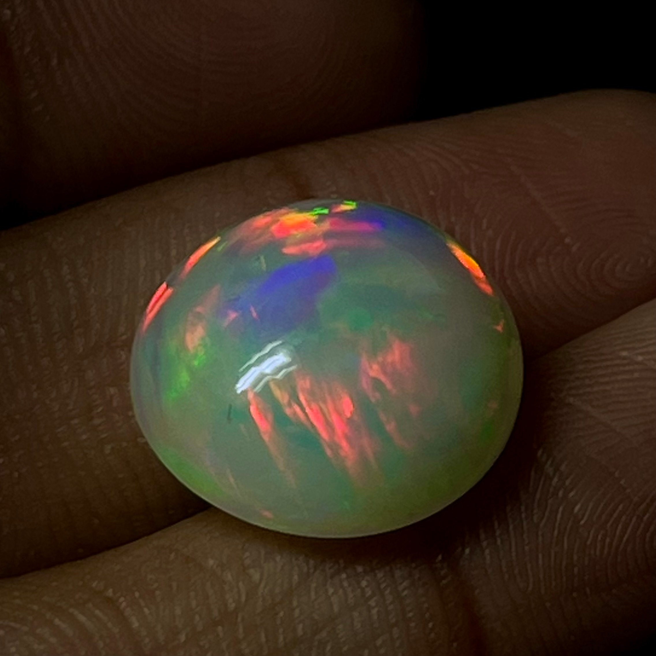 10mm Opal Cabochon - Welo Fire Opal Gemstone - Opal Cabochon