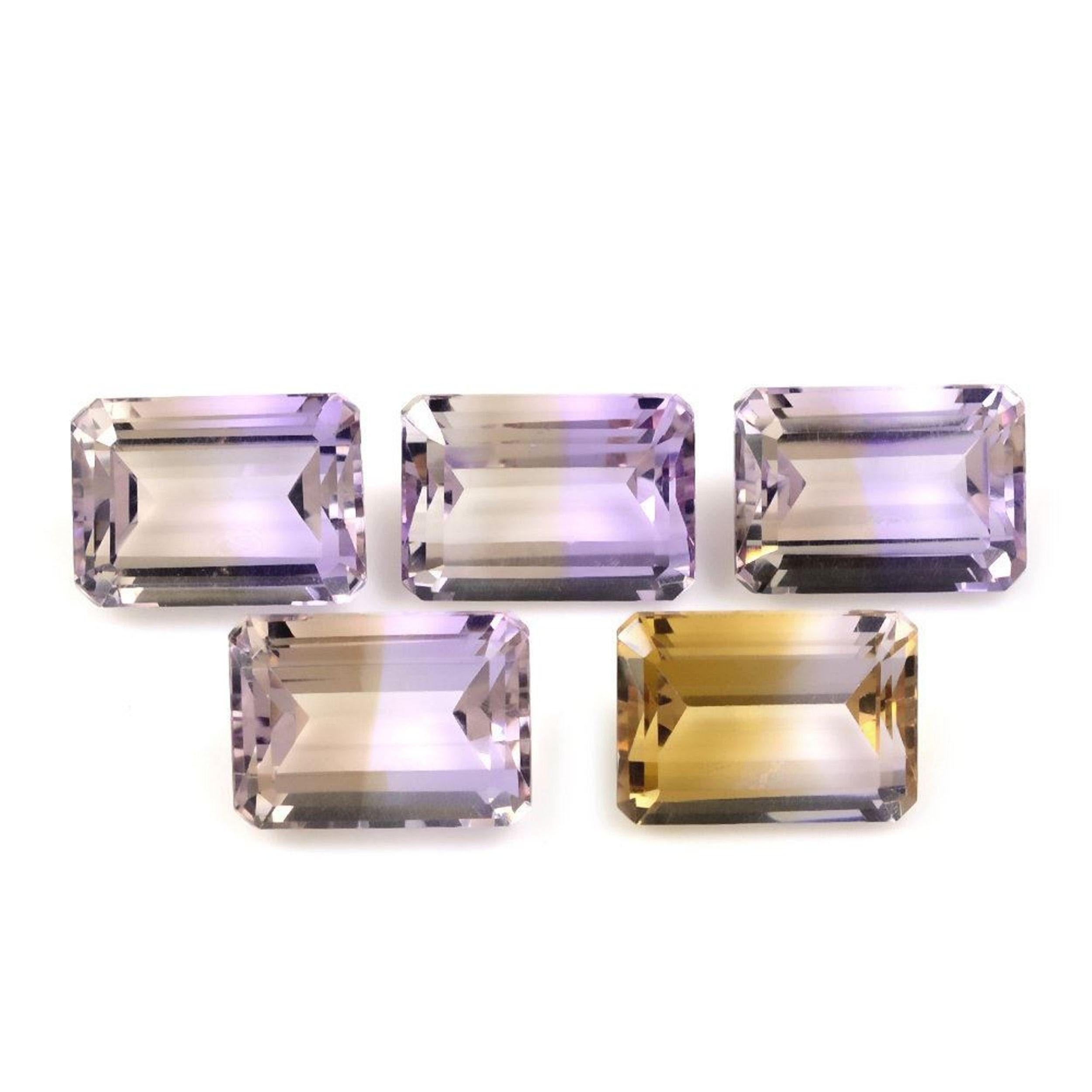 Natural Ametrine Emerald cut stone, Gemstone, Jewelry making, Loose Gemstone, ametrine stone, Stone, Crystal Ametrine,healing gemstone