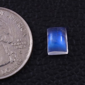 8x6mm Moonstone- Rainbow Moonstone- Rectangle Shape Moonstone- Malibrated Moonstone- Flatback Cabochon- Natural Gemstone-Blue Fire Moonstone