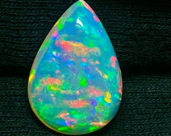 Natuurlijke Ethiopische opaalpeer cabochon, onbehandelde edelsteen (10 x 7 mm)