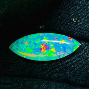 5x10mm Pin Fire Marquise Opal Cabochon, White Opal Cabochon, Fire Opal Cabochon, Opal Top fire, Opal Marquise Cabochon, Opal Gemstone