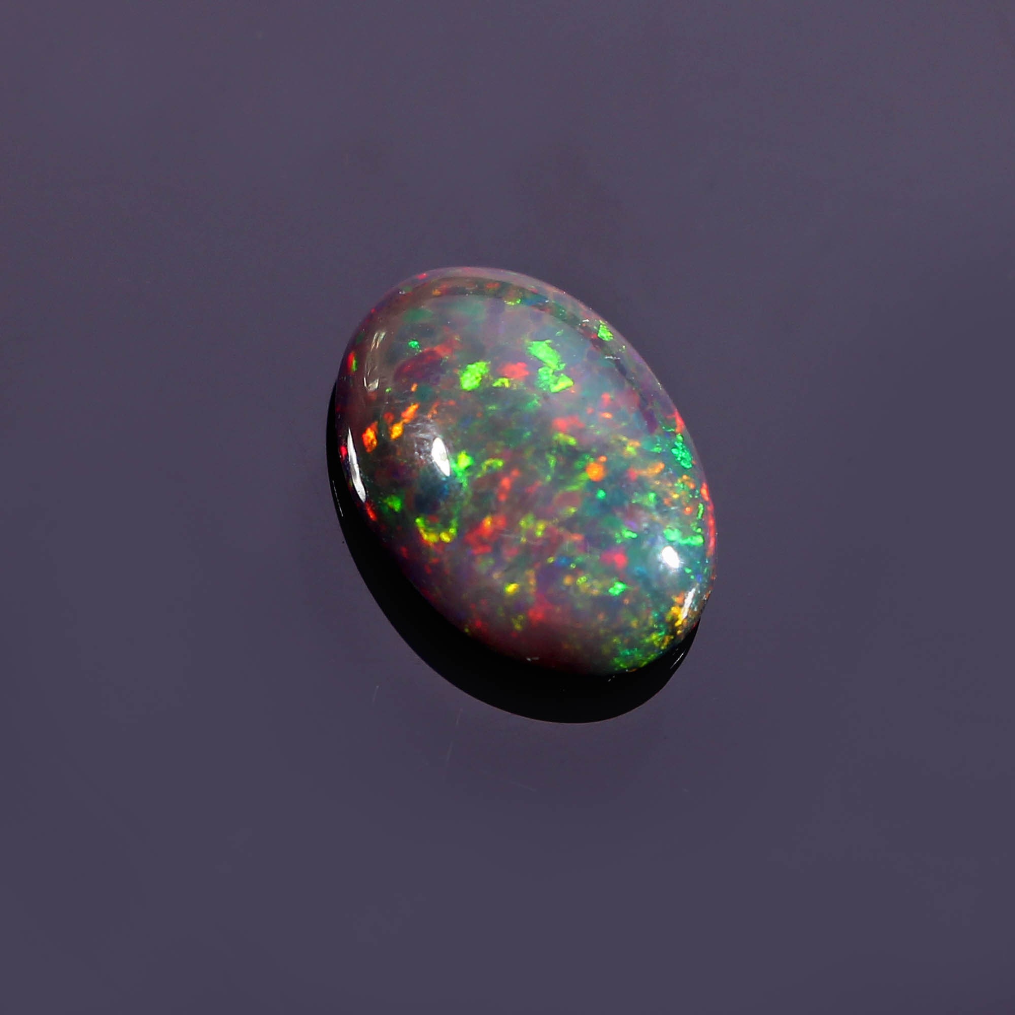 Opale Naturelle D'Éthiopie - Multicolore - 8 X 6.2 Mm - 0.97 Carats - Rare