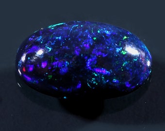 8x10mm Black Opal Cabochon- Opal Cabochon- Black Opal- Opal Gemstone- Multi Fire Opal- Rainbow Fire Opal- Calibrated Opal- Loose Black Opal