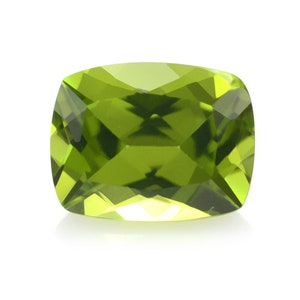 Peridot Cushion Cut, Peridot Stone, Calibrated Peridot, Faceted Peridot, Peridot Jewelry, Green Gemstone