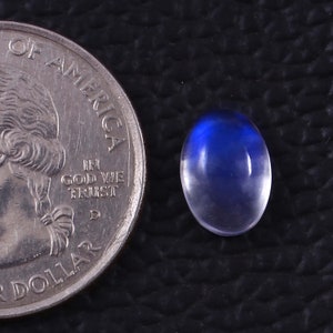 10x7mm Moonstone- Rainbow Moonstone- oval Shape Moonstone- Malibrated Moonstone- Flatback Cabochon- Natural Gemstone- Blue Fire Moonstone