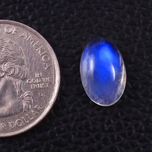 9x4mm Moonstone- Rainbow Moonstone- oval Shape Moonstone- Malibrated Moonstone- Flatback Cabochon- Natural Gemstone- Blue Fire Moonstone