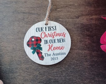 New Home, New Home Gift, New Home Ornament, New Home Christmas Ornaments, Newlywed Gift, Personalized Ornament, Personalized Gift, Ornaments