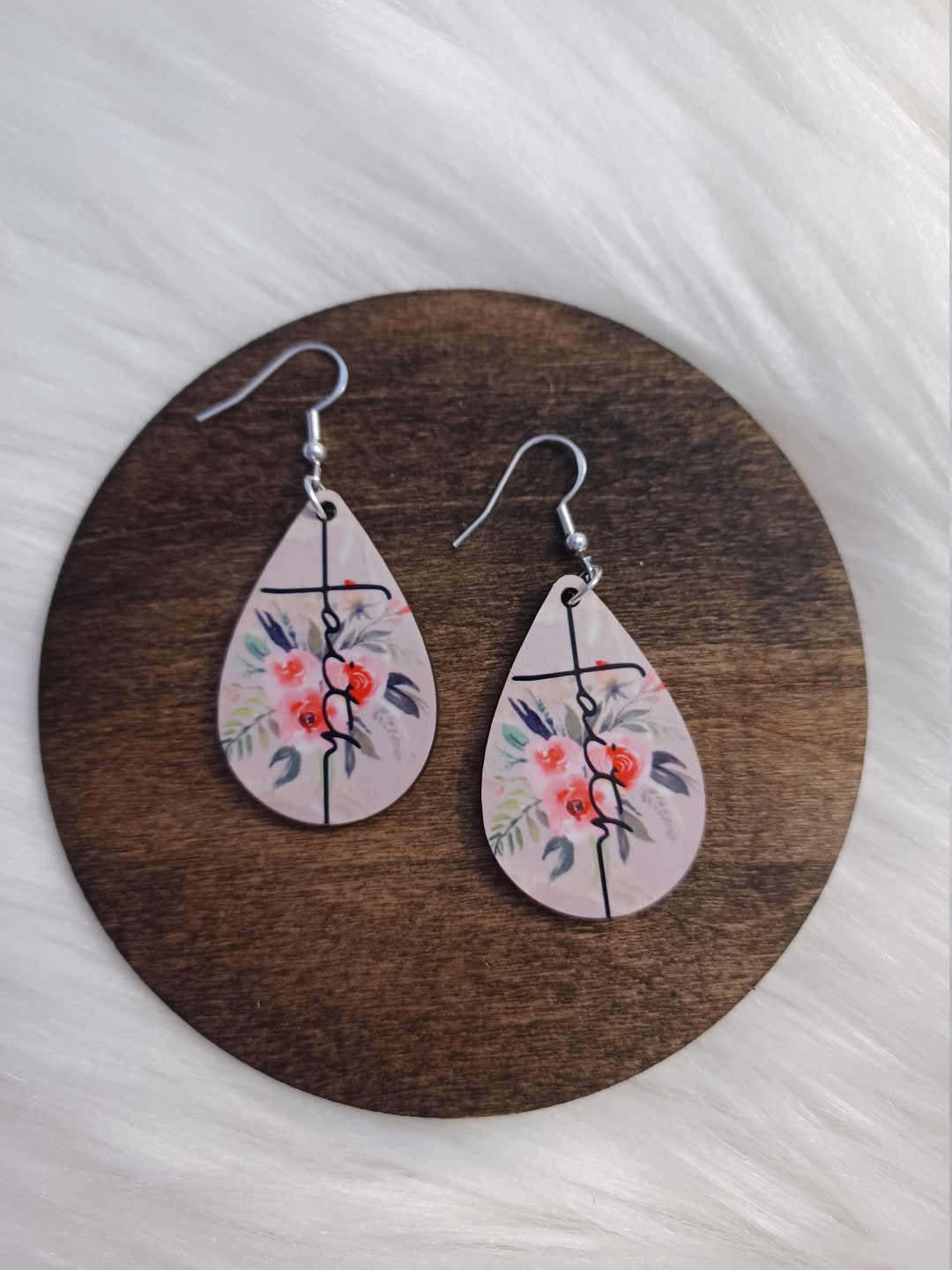 Faith Earrings, Faith Jewelry, Faith, Religious Gifts, Religious