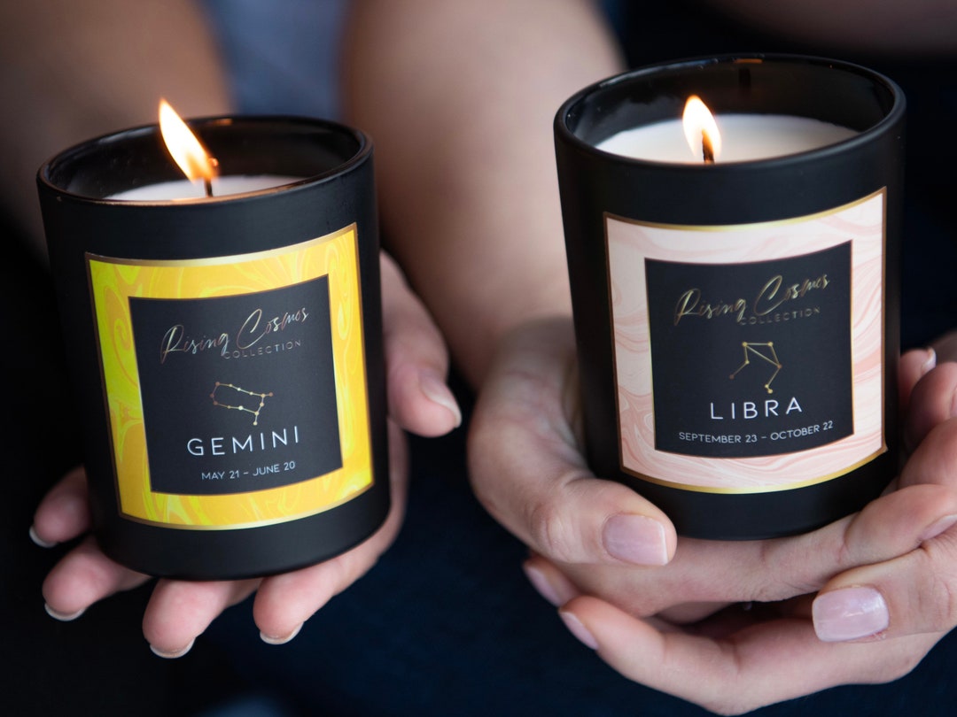 Zodiac Sign Candle Set / Pick 2, 3 o 4 Bundle Pack Essential Oil Astrology Candle / Aromatherapy