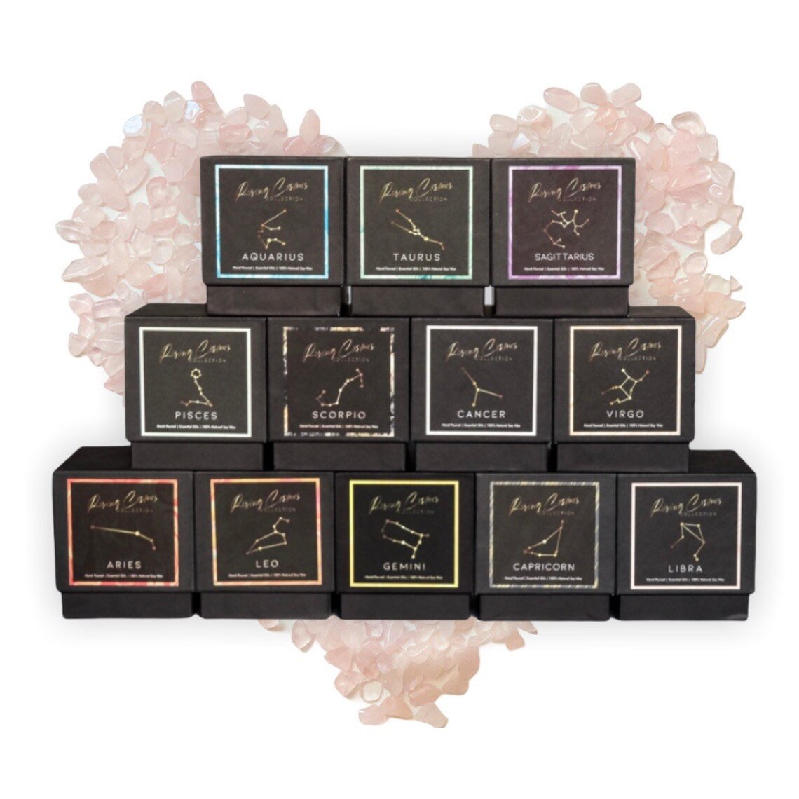 Full Moon Candle Set 12 Zodiac Candle Set Wholesale Zodiac Etsy UK