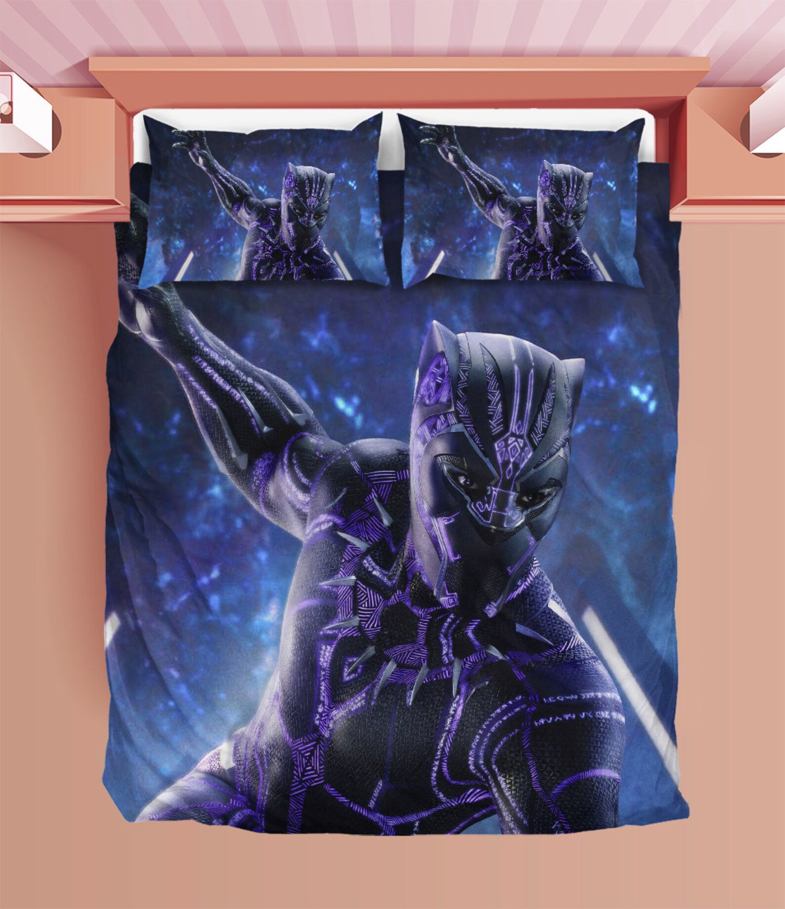 Black Panther duvet Black Panther bedding set comfortable Etsy