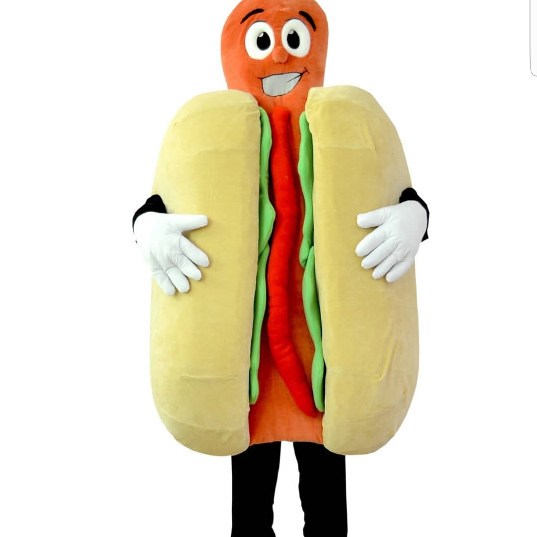 Hot Dog Mascot Costume Cosplay Party Fancy Dress For Adult Etsy