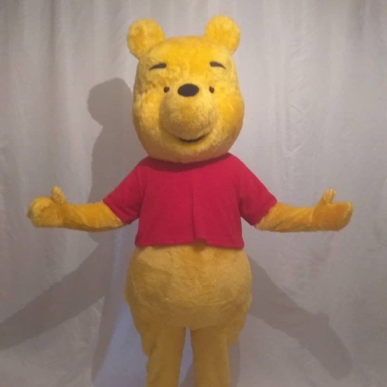 Pooh Bear Mascot Costume Cosplay Party Fancy Dress For Adult Etsy