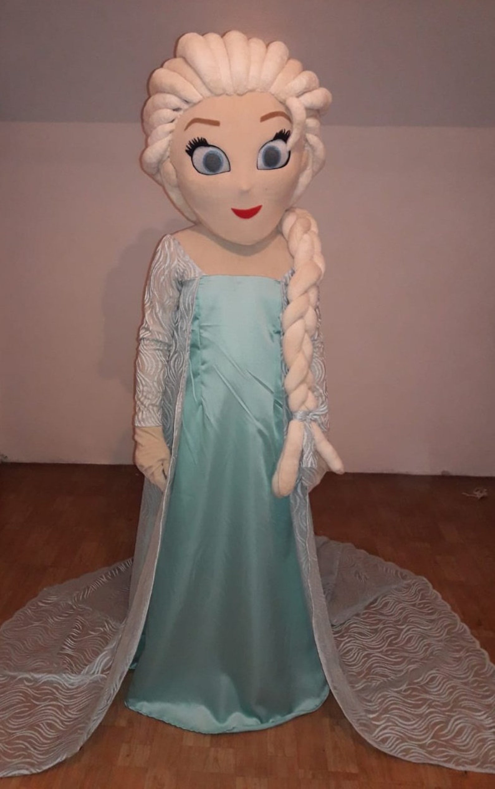 Elsa Mascot Costume Cosplay Party Fancy Dress for Adult Etsy