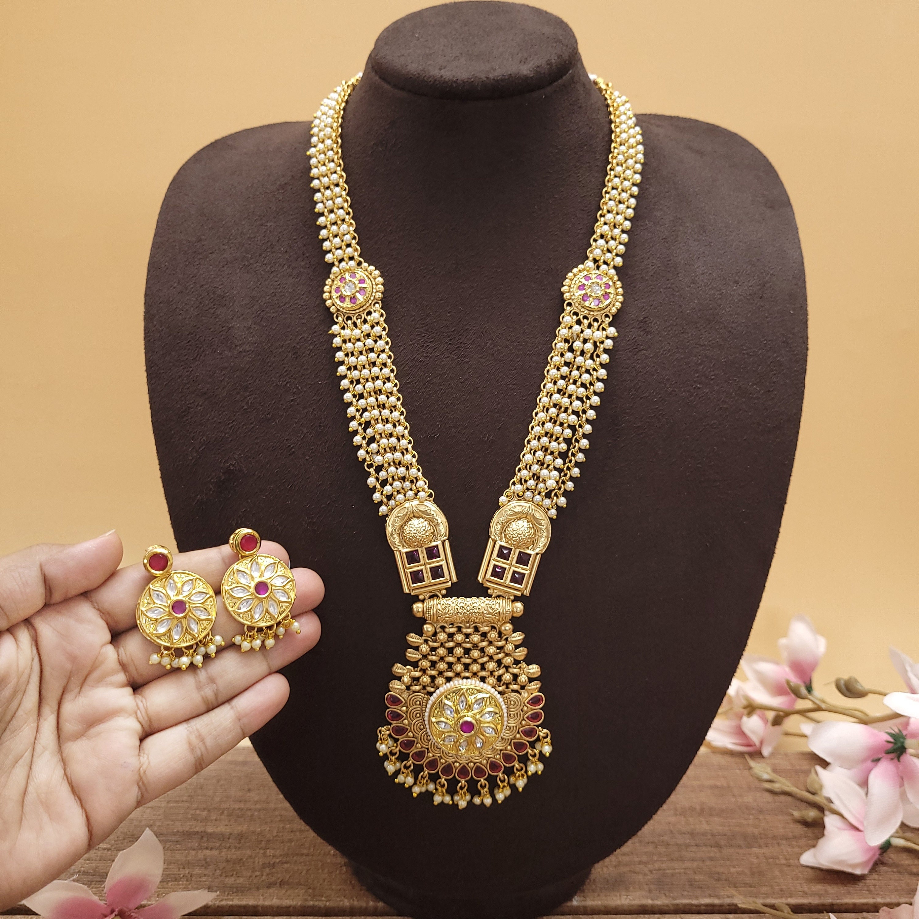 Rajwadi Necklace Set - Etsy