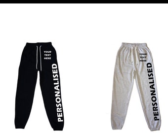 personalised jogging bottoms