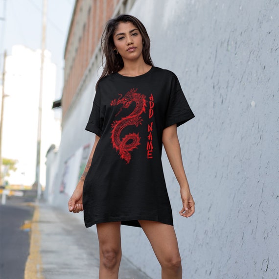 Personalised Chinese Dragon Oversized T 