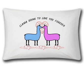 llama pillow case