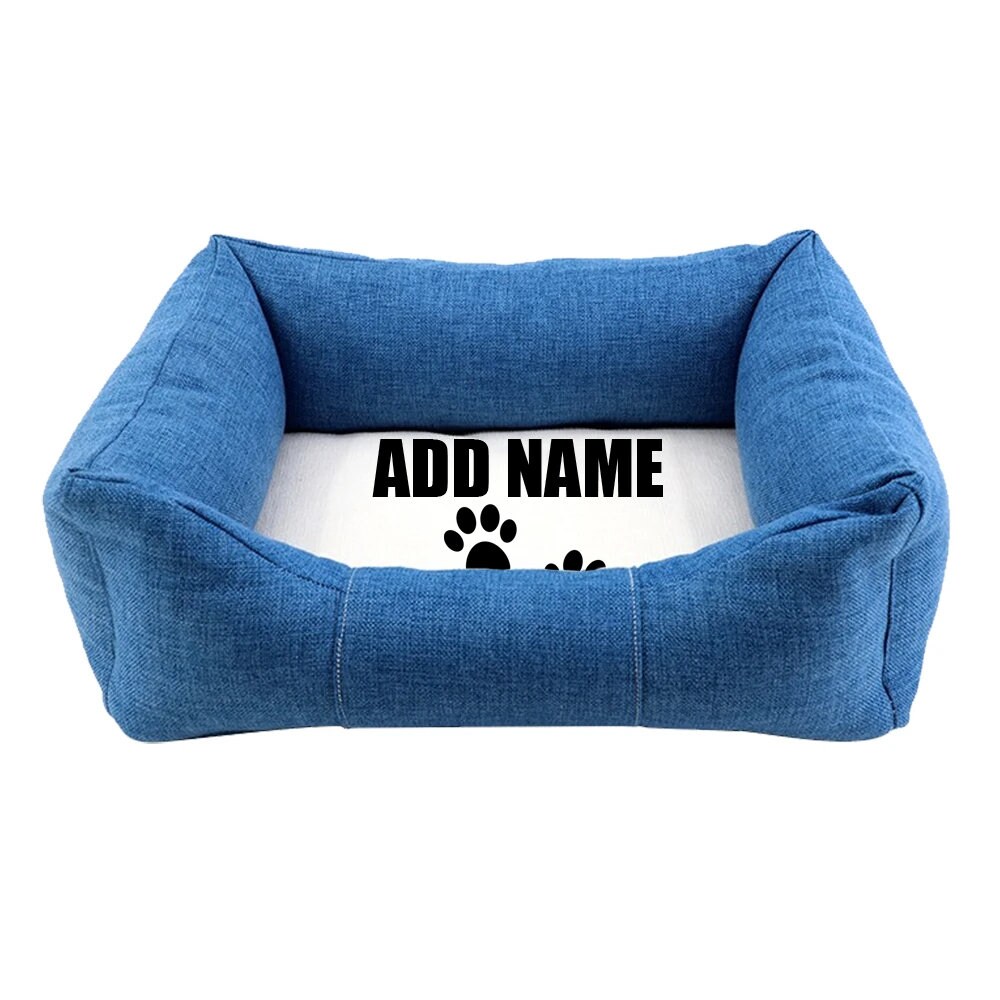 Personalised Add Name Pet Bed Dog Bed Cat Bed Pet Etsy