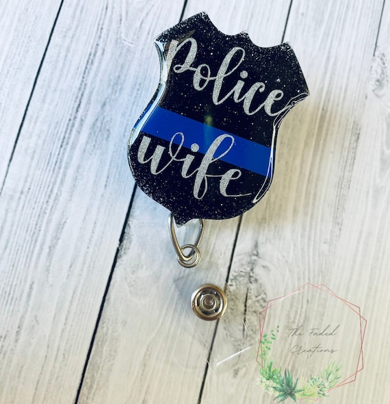 Police Wife Police Badge Reel Nurse Gifts Hospital Badge Reel